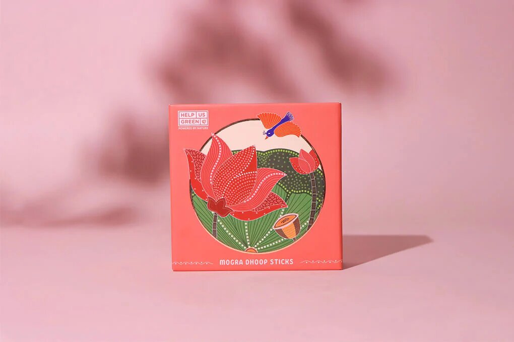 HelpUsGreen Natural Mogra Dhoop Sticks (25 Sticks Pack of 1)